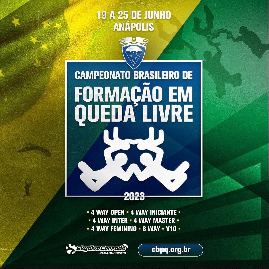 INICIA O CAMPEONATO BRASILEIRO DE FORMAÇÃO EM QUEDA LIVRE 2023