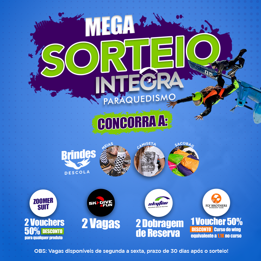 Sorteio Incrível na nossa rede social oficial