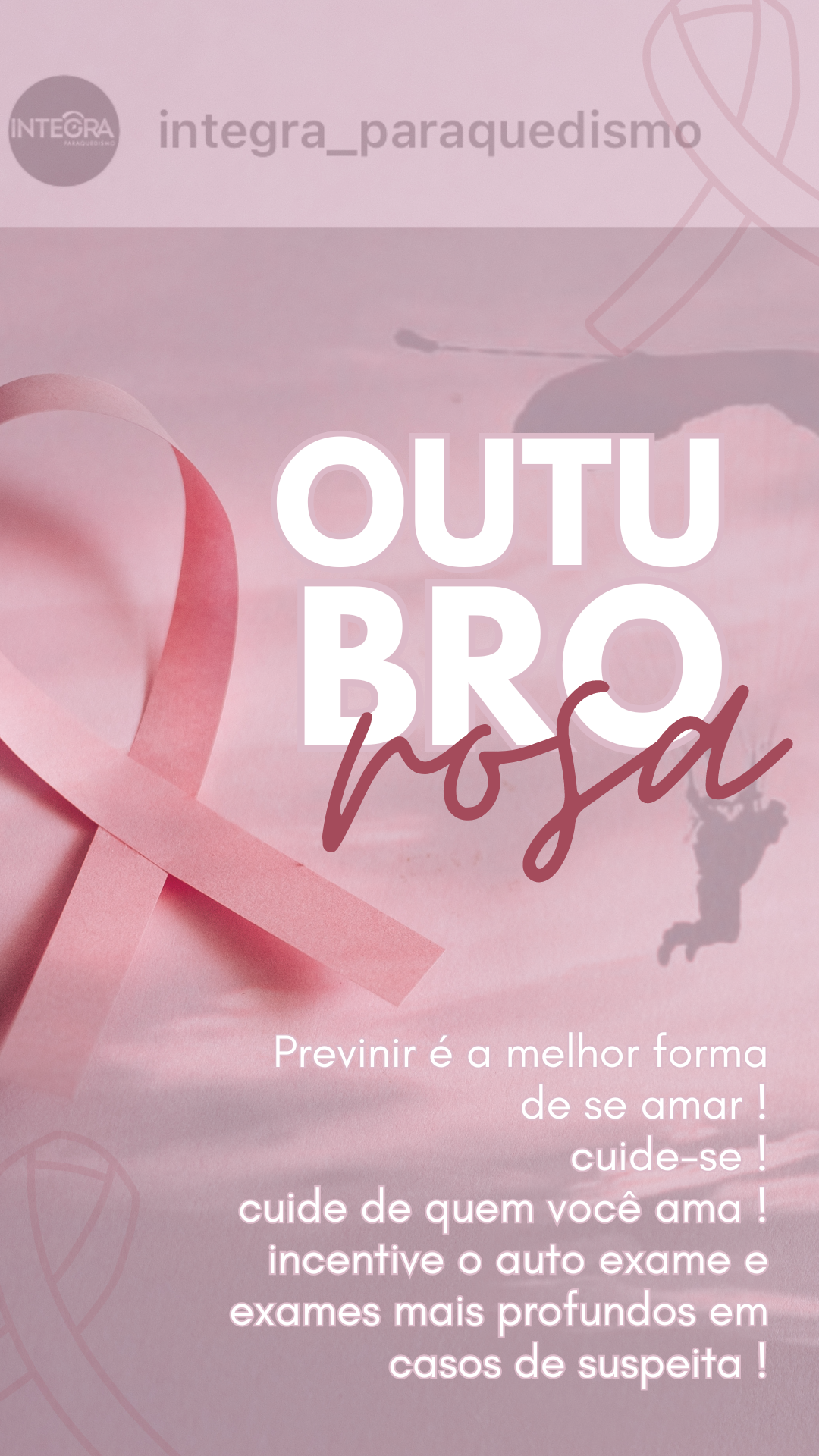 Mês de conscientização a prevenção ao câncer de mama
