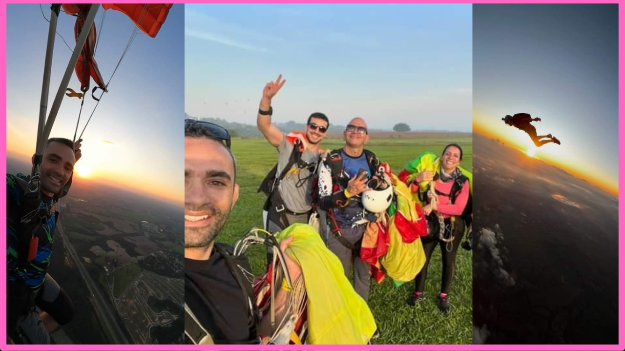Alexandre no Paraquedismo: De um Salto Duplo a Instrutor de Camera Flyer